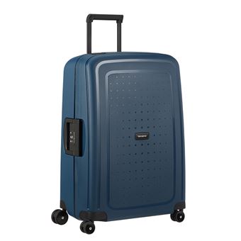 Mala de Viagem Média Samsonite S'Cure Eco com 4 Rodas | 69 cm - Azul Marinho - 1