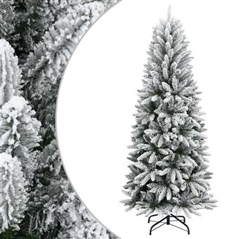 Árvore de Natal artificial vidaXL | com neve | PVC & PE | 210 cm - 1