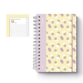 Agenda Diária A5 2026 Espiral Firmo Eco Thalia com Elástico - 1