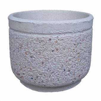 Vaso ARTICIMENTOS | em betão e marmorite | Ø49x37cm - 1