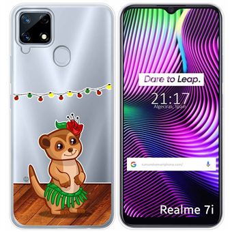 Capa Tumundosmartphone de Gel Transparente para Realme 7i / Narzo 30A desenhos de design  Meerkat - 1