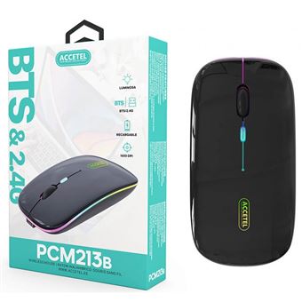 Rato Accetel 2 em 1 Wireless PCM213B - Preto - 1