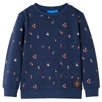 Sweatshirt para criança | vidaXL | azul-marinho mesclado 92 | 1,5 a 2 anos - 1