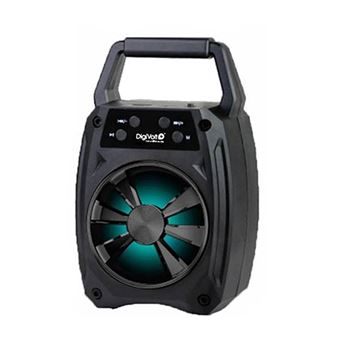 Coluna Wireless Portátil Digivolt com Luz LED | 5V | Hifi-66 - Preto - 1