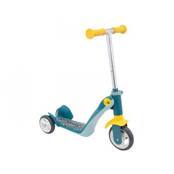 Trotinete de Quatro Rodas Smoby Reversible 2 in 1 | Azul, Amarelo - 1