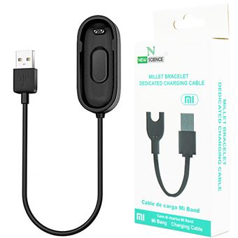 Cabo de Carga New Sience M4 Compatível para Mi Band 4 - Preto - 1