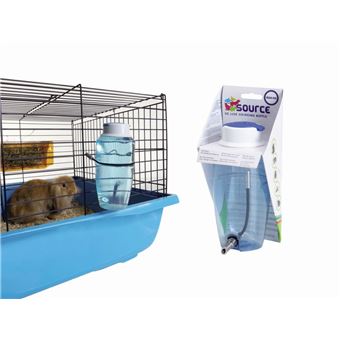 Dispensador de Comida e Água para Animais de Pequeno Porte Nobby 25225 | Metálico, Transparente - 1