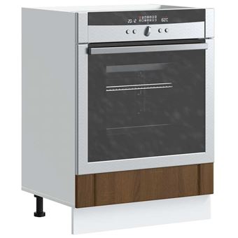 Armário Forno Lucca vidaXL | derivados de madeira carvalho castanho - 1