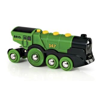 BRIO Big Green Action Locomotive Preto e Verde - 1
