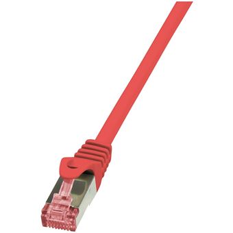 Cabo de Rede LogiLink Cat.6 S/FTP, 0.5m | Vermelho - 1