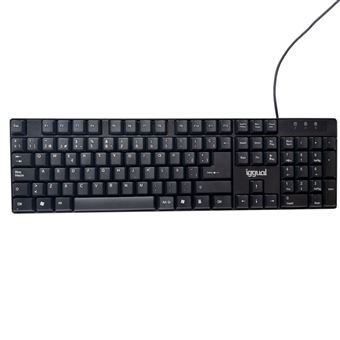 Teclado com Fios iggual IGG317501 | Preto - 1