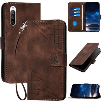 Capa Livro ZURSANA para Sony Xperia 10 III | Couro PU Premium Magnético | Porta-cartões | Suporte | Castanho - 1