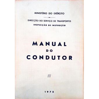Manual do condutor. - 1