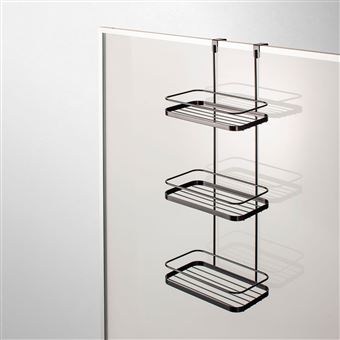 Prateleira de porta FT FEEL THE... PEGA | três prateleiras | metal preto - 1