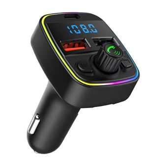 Transmissor FM carro CHRONUS | Bluetooth | USB | viva-voz | USB C duplo | Preto - 1