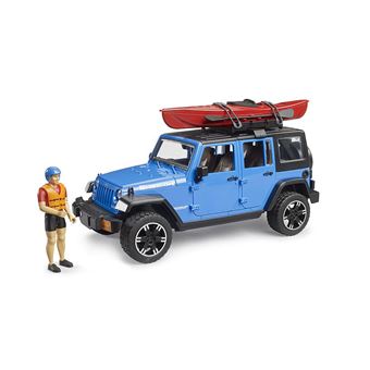 Jipe Jeep Bruder Wrangler Unlimited Rubicon com Caiaque e Ciclista - 1
