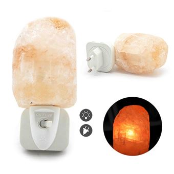 Candeeiro de Sal Good Living Decor | Luz de Presença | Aproximadamente 500 g | 12x9,5x8 cm - Rosa - 1