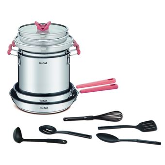 Conjunto Misto Tefal Opti'Space G721SD | Aço inoxidável - 1