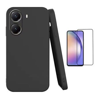 Kit Película de Vidro Temperado Gorilasglass + Capa Proteção Silicone Gift4Me para Xiaomi Poco X7 Pro | Preto - 1
