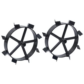 Rodas de Metal para Motoenxada a Gasolina vidaXL | 6,5 CV | 2 Peças - 1