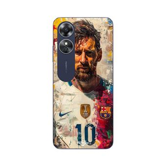 Capa Maniacase para Oppo A17 | Messi Barcelona Argentina campeão prime n°10 - 1