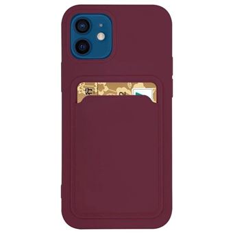 Capa de Silicone Lmobile Com Porta Cartão Iphone 11 Pro Max Vinho - 1