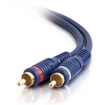 Cabo de Vídeo Composto C2G 5m Velocity RCA Audio Cable | Preto - 1