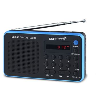 Rádio Sunstech Portable digital AM/FM radio Black | Azul - 1