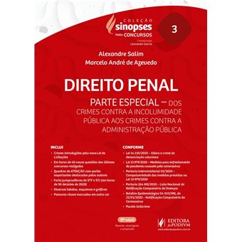Sinopses Para Concursos - Vol 3 - Direito Penal - Parte Especial - 1