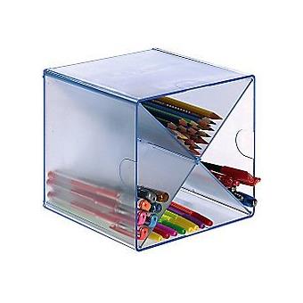 Tabuleiro 2000 Cubo Azul Translúcido 4 Compartimentos 15,5 (A) X 15,5 (H) X 15,5 (P) Cm - 1