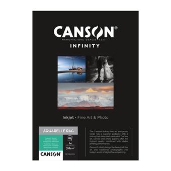 Papel Fotográfico Canson Infinity Aquarelle Rag | Branco - 1