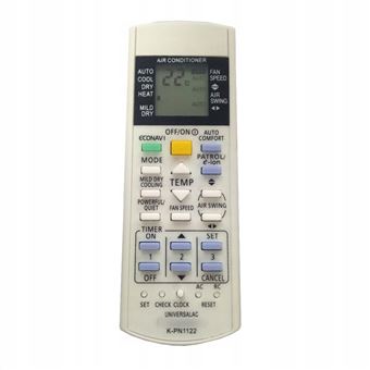 Comando Remoto Dishiqing para Ar Condicionado Panasonic KPN1122 com Controle Remoto | Branco - 1