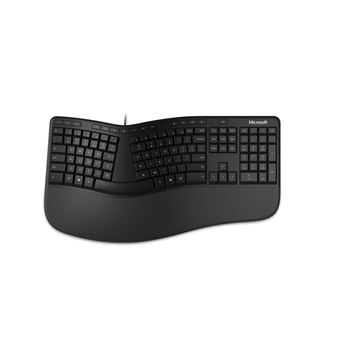 Teclado com Fios Microsoft Ergonomic | Idioma: Inglês US | Preto - 1