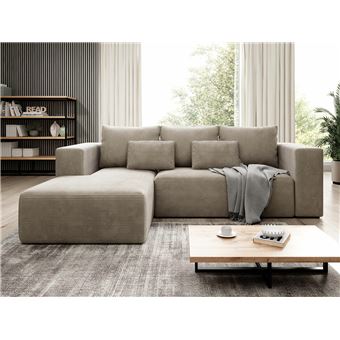 Sofá de canto moveis.pt Arvada 116 | Caixa para roupa de cama | Funcionalidade de dormir - 1