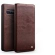 Capa Magunivers de couro genuíno suporte de cartão clássico marrom para Samsung Galaxy S10
