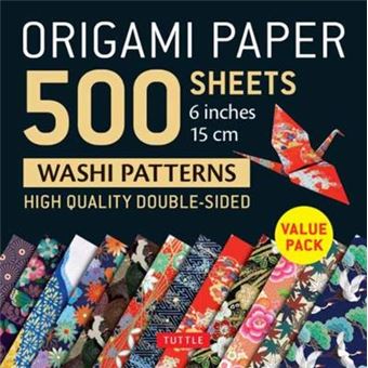 Origami Paper 500 Sheets Japanese Washi Patterns 6 15 Cm Tuttle Origami Paper Highquality Doublesided Origami Sheets Printed With 12  Instructions For 6 Projects Included - 1