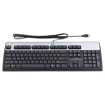 Teclado HP USB Standard Keyboard  Prateado - 1