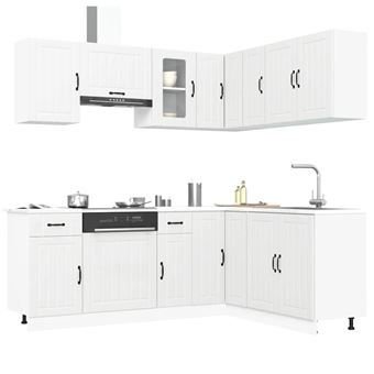 Conjunto Armário de cozinha vidaXL Lucca | 11 peças | branco - 1