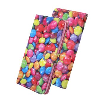 Capa Magunivers Pu Decoração com Pontos de Luz Padronizada com Suporte Magnético Feijão Colorido para Samsung Galaxy A31