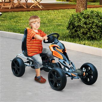 Kart HomCom 3-12 Anos 122x60x70 cm Rodas Borracha