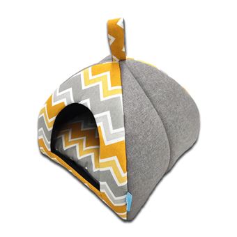 Igloo LuBen Spring Chevron para Cão, Gato | M - Mostarda - 1