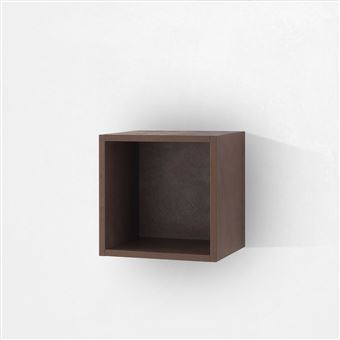 Móvel de parede FT FEEL THE... marrom de pedra com compartimento aberto em melamina - 1