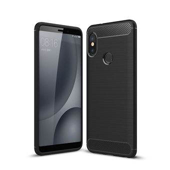 Capa Carbon Gel TPU Carbono Multi4you para Xiaomi Redmi Note 5 Pro - Preto - 1