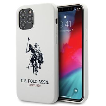 Capa Original Silicone US Polo IPhone 12/ 12 Pro Branco - 1
