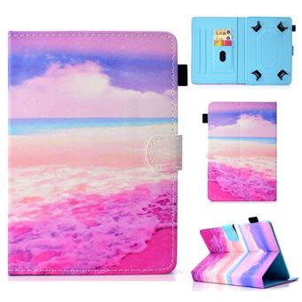 Capa PU 10 Polegadas Universal Mar-de-Rosa para Apple iPad 9.7/Lenovo Tab 4 10 Plus + - 1