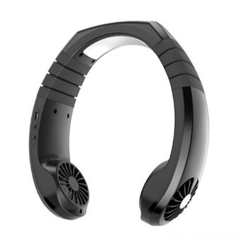 Mini Ventilador Portátil Biaoai BA-BLA01 | USB | Design Pendurar ao Pescoço - Preto - 1