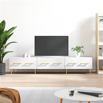 Móvel de TV vidaXL | 150x36x30 cm | derivados de madeira branco - 1