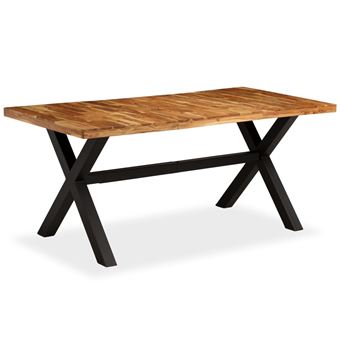 Mesa de Jantar vidaXL Madeira Maciça de Mangueira e Acácia 180X90X76Cm - 1