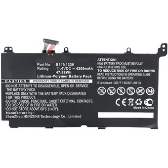 MicroBattery B31N1336 Bateria - 1