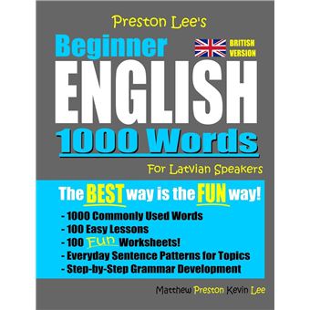 Preston Lees Beginner English 1000 Words For Latvian Speakers British Version - 1